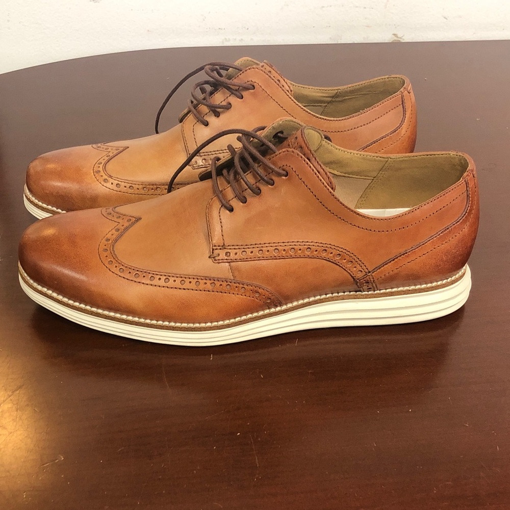 Cole Haan Originalgrand Wing Tip Oxford Shoes Sz 12w